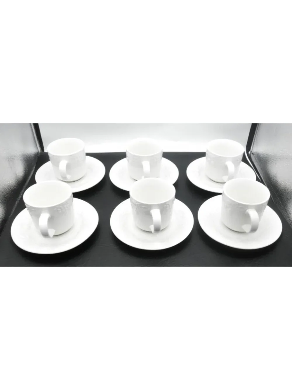 Fruit by Gibson Flat Cup and Saucer Set Service for 6 Pattern Code: GIDFRU